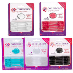 Confidence - GaBBY Bow Sweet Pea Design - Patented Non-Slip Barrettes – 50 Pack – 5 Flower Colors
