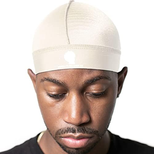 Royalty Headwear Silky Wave Cap for 360, 540 & 720 Waves, Soft Breathable Durag Skull Cap Beanie for Men