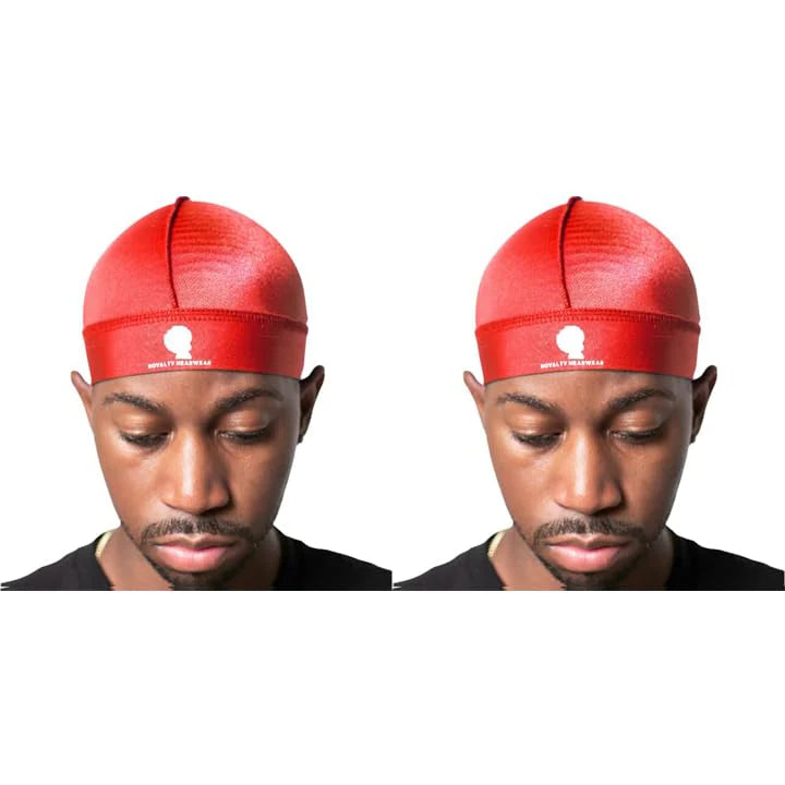 Royalty Headwear Silky Wave Cap for 360, 540 & 720 Waves, Soft Breathable Durag Skull Cap Beanie for Men