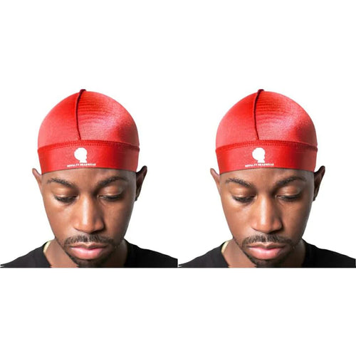 Royalty Headwear Silky Wave Cap for 360, 540 & 720 Waves, Soft Breathable Durag Skull Cap Beanie for Men