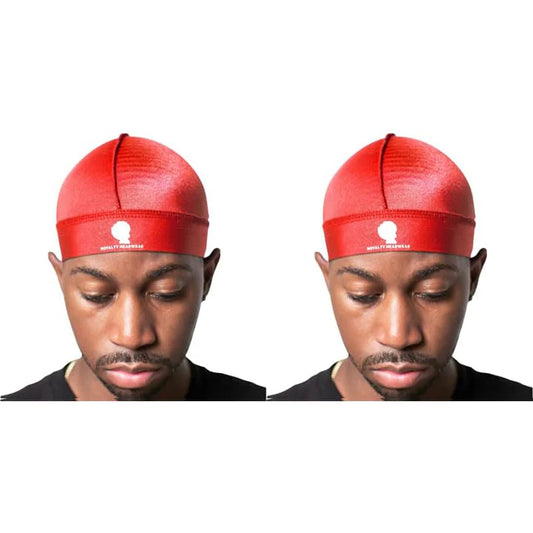 Royalty Headwear Silky Wave Cap for 360, 540 & 720 Waves, Soft Breathable Durag Skull Cap Beanie for Men