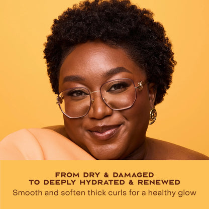 SheaMoisture Raw Shea Butter Deep Moisturizing Hair Masque for Curly Hair Raw Shea Butter Deep Conditioner to Moisturize and Renew Hair 11.5 oz