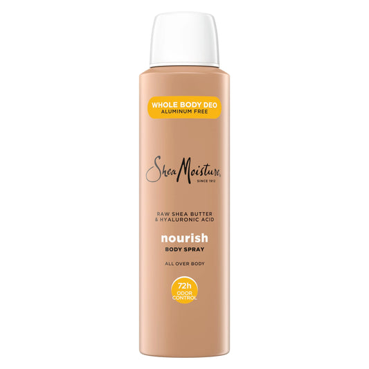 SheaMoisture All Over Body Deodorant Spray for Women Raw Shea Butter & Hyaluronic Acid Aluminum Free 4oz
