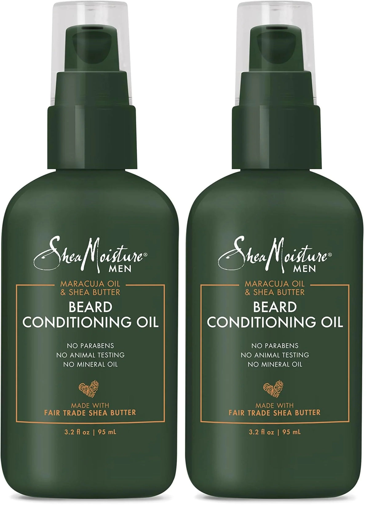 SheaMoisture Beard Conditioning Oil for a Full Beard Maracuja Oil and Shea Butter to Moisturize and Soften 3.2 oz,(Pack of 2)