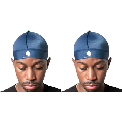 Royalty Headwear Silky Wave Cap for 360, 540 & 720 Waves, Soft Breathable Durag Skull Cap Beanie for Men