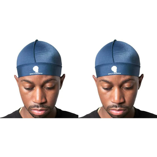 Royalty Headwear Silky Wave Cap for 360, 540 & 720 Waves, Soft Breathable Durag Skull Cap Beanie for Men