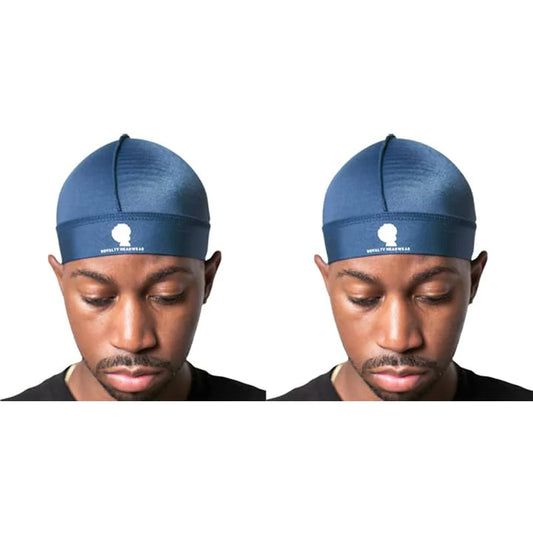Royalty Headwear Silky Wave Cap for 360, 540 & 720 Waves, Soft Breathable Durag Skull Cap Beanie for Men