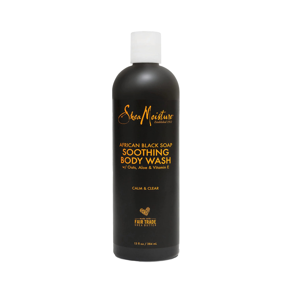 SheaMoisture Soothing Body Wash for Acne Treatment African Black Soap Paraben Free Body Wash 13 oz
