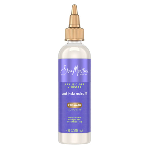 SheaMoisture Anti-Dandruff Pre-Wash Apple Cider Vinegar & Salicylic Acid To Gently Exfoliate & Remove Flakes System for a Healthier Scalp 4 oz
