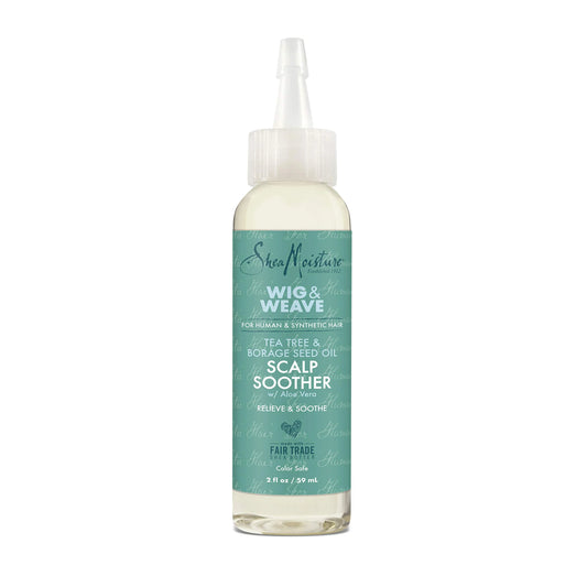 SheaMoisture Scalp Soother Oil Serum for Wig and Weave Tea Tree and Borage Seed Oil Paraben Free Scalp Treatment, 2 Ounce