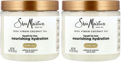 SheaMoisture for Dry Skin Nourishing Hydration 100% Extra Virgin Coconut Oil Soften and Restore Skin and Hair 14.5 oz,(Pack of 2)