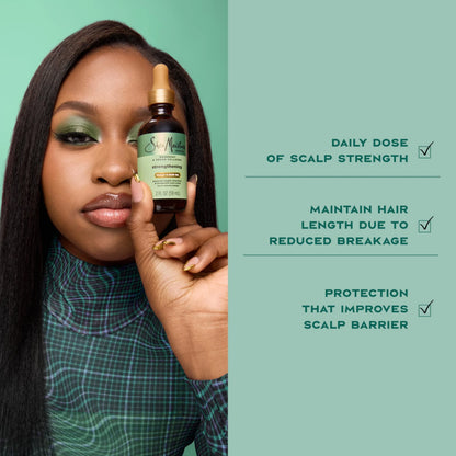 SheaMoisture Strengthening Scalp & Oil Rosemary & Vegan Collagen To Protect The Scalp And Strengthen Hair ScalpBoost Technology For A Cooling Sensation With ScalpBoost Technology 2 Fl Oz,(Pack of 2)