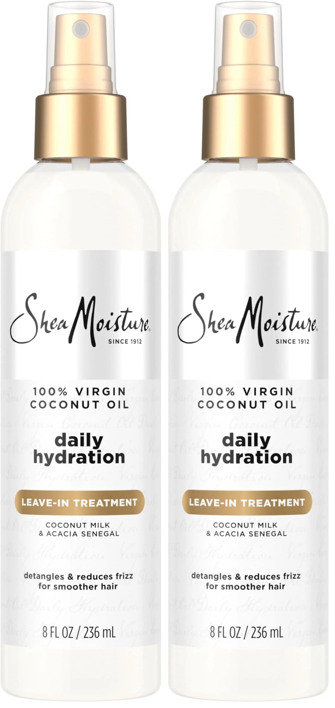 SheaMoisture 100 Percent Virgin Coconut Oil Leave-In Treatment, 8 Ounce, (Pack of 2)