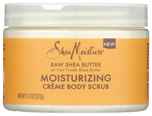 SheaMoisture Raw Fair Trade Shea Butter Moisturizing Exfoliating Crème Body Scrub for Dull Skin 11.3 oz