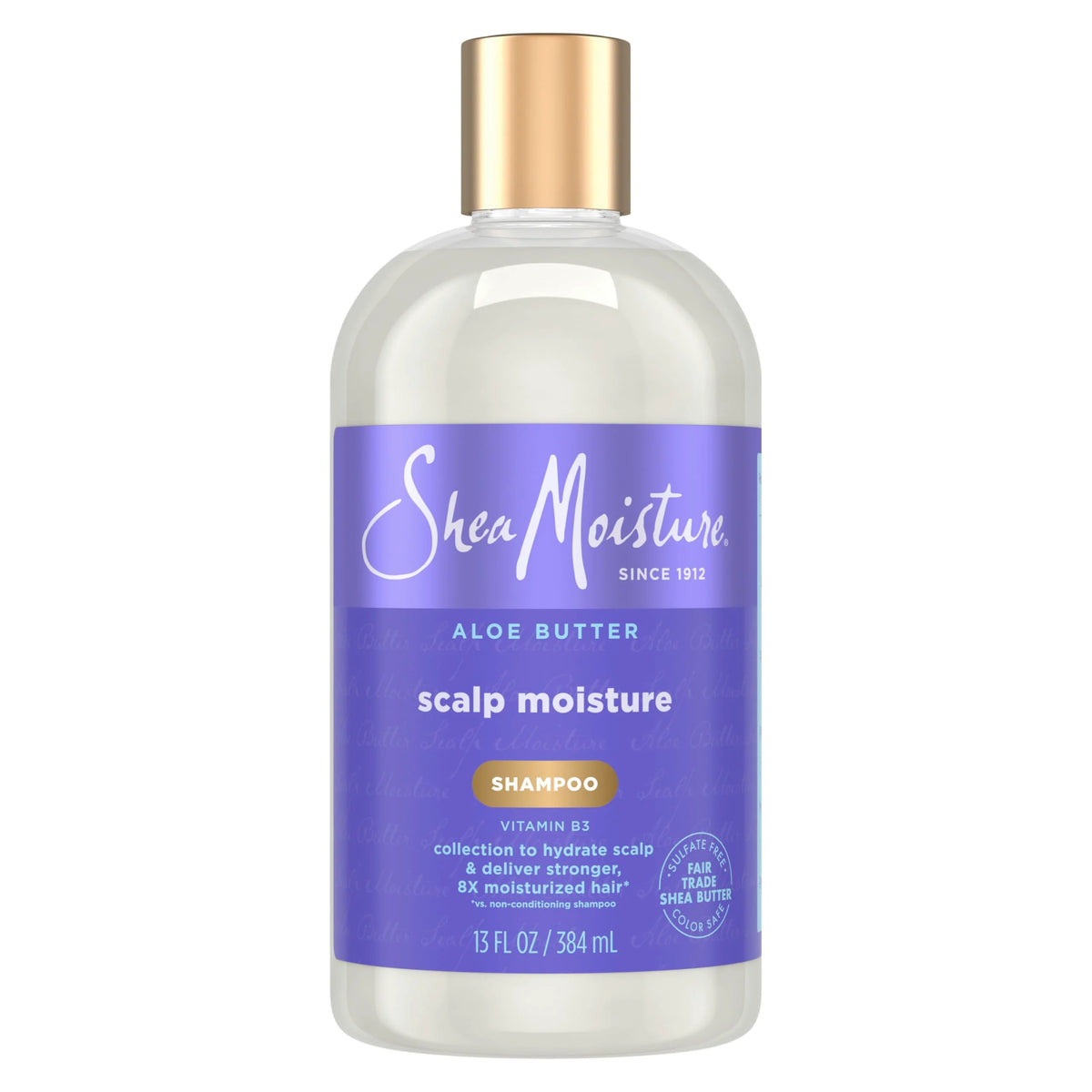 SheaMoisture Scalp Moisture Shampoo Aloe Butter & Vitamin B3 Hair Care with a Boost of Hydration To Hydrate Scalp + Moisturized Hair 13 oz