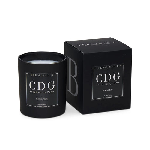 TERMINAL B Luxury Candle | CDG - Roses Musk | Inspired by Paris | Hand-Poured in Los Angeles | 10.58 oz, 60+ Hour Burn Time