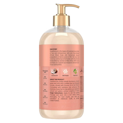 SheaMoisture Shampoo Coconut and Hibiscus,for Thick,Curly Hair,to Cleanse & Hydrate,24 oz,(Pack of 2)