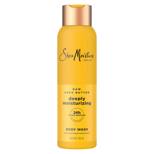 SheaMoisture Raw Shea Butter Body Wash Moisturize and Restore Deeply Moisturizing body wash for 24H Visible Moisture for Healthy, Glowing Skin 18 oz