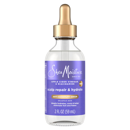 SheaMoisture Scalp Repair & Hydrate Anti-Dandruff Serum With Salicylic Acid and Scalp Repair Technology Deeply Hydrates and Improves Scalp Health as it Reduces Flakes and Itch 2 fl oz