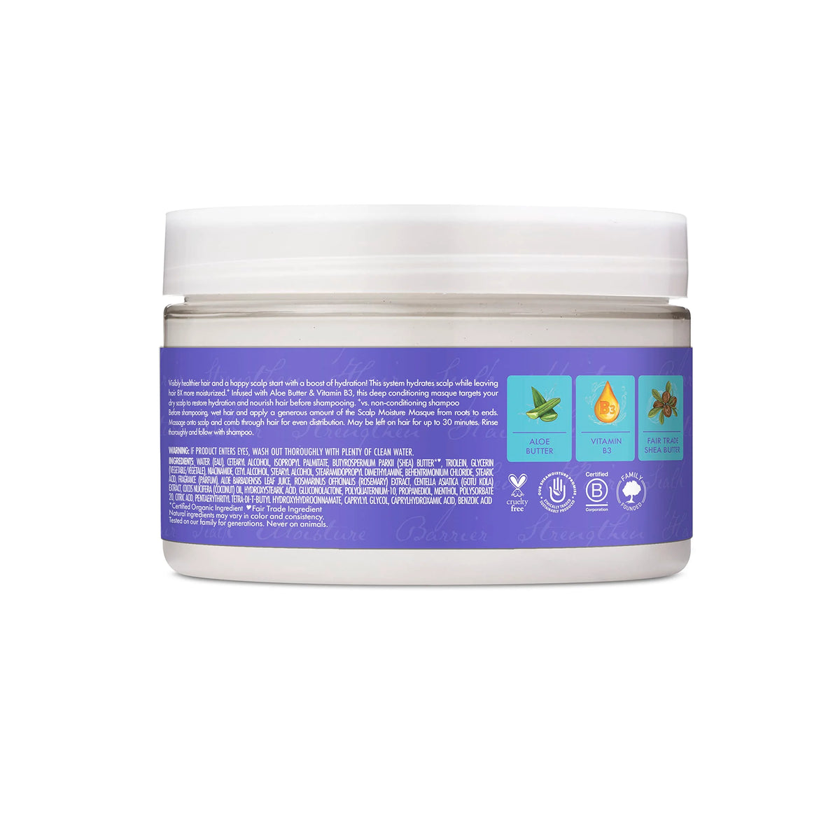 SheaMoisture Aloe Butter & Vitamin B3 Pre-Wash Masque - Boosts Hydration for Moisturized Hair and Scalp 4oz