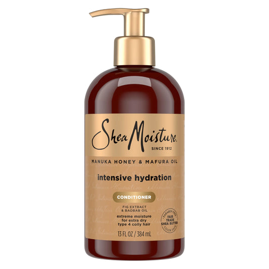SheaMoisture Intensive Hydration Conditioner Manuka Honey and Mafura Oil for Dry, Damaged Hair Deep Moisturizing Conditioner 13 oz