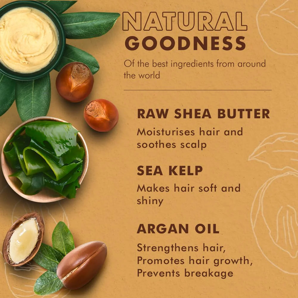 SheaMoisture Raw Shea Butter Deep Moisturizing Detangler for Dry, Damaged Hair, Hair Styling Product Formulated with Sea Kelp and Argan Oil 8 oz,(Pack of 2)
