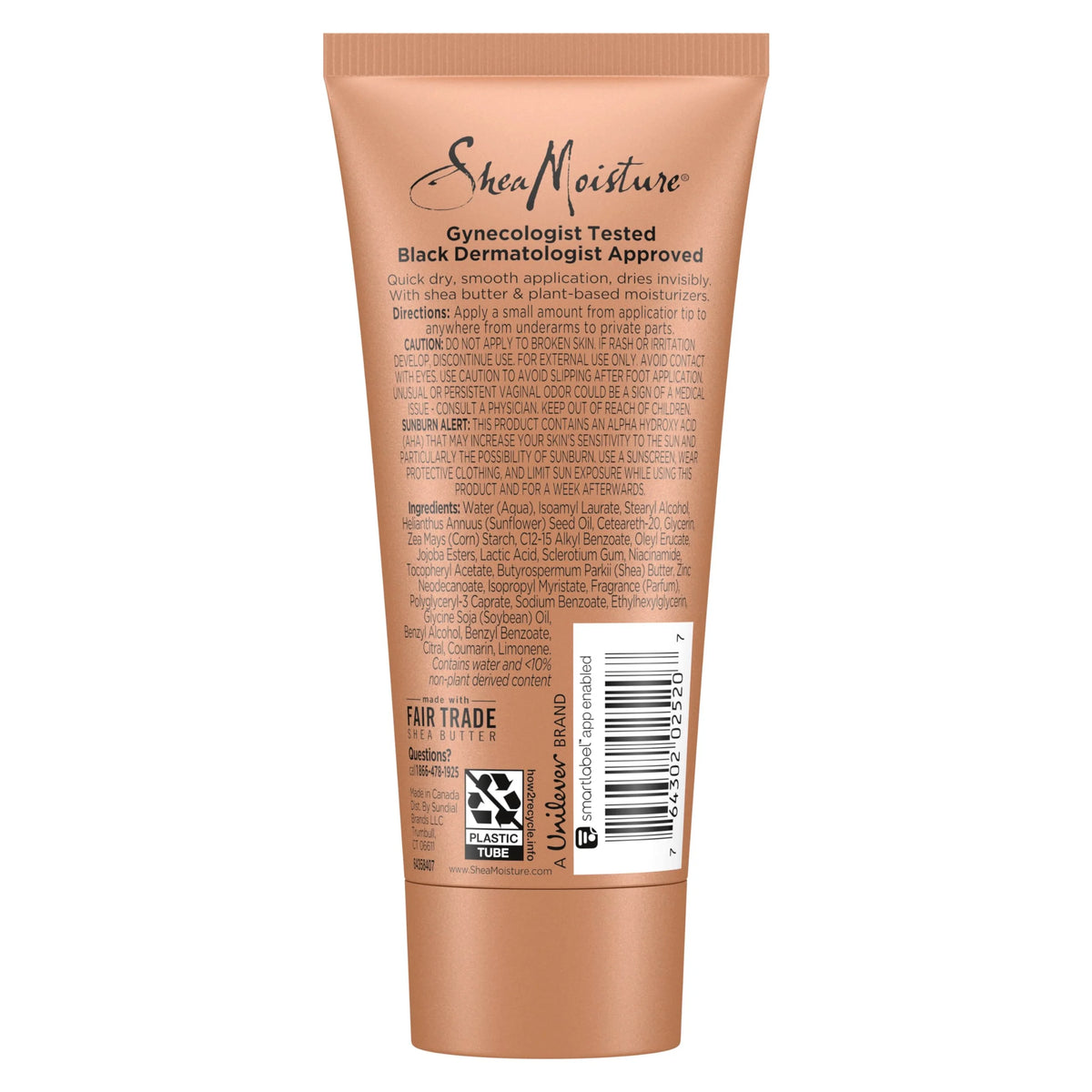 SheaMoisture Whole Body Deo Cream Coconut & Hibiscus 3 count for All-Day Odor Control, with No Aluminum, 2.5 oz